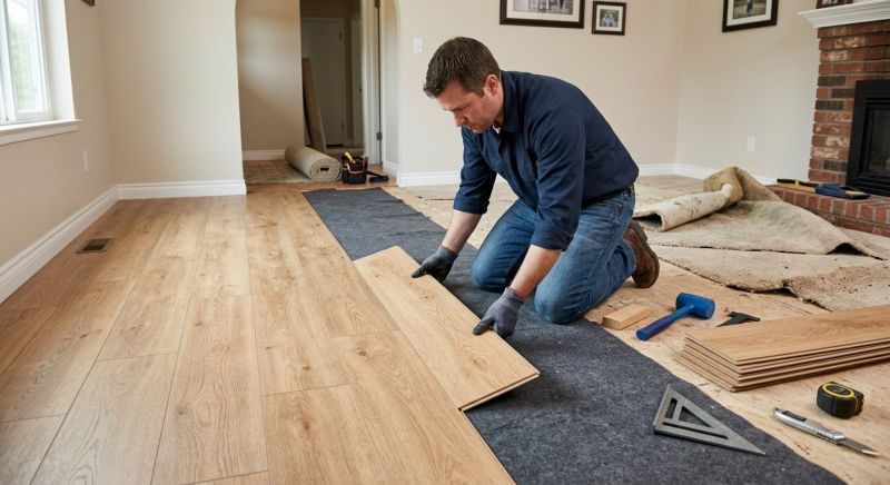 Laminate Floor Remodeling in Howard County, MD