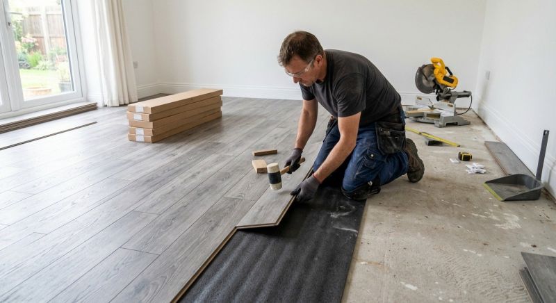 Laminate Floor Remodeling in Howard County, MD