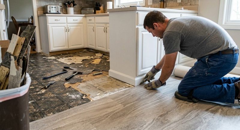 Linoleum Floor Installation in Halethorpe, MD