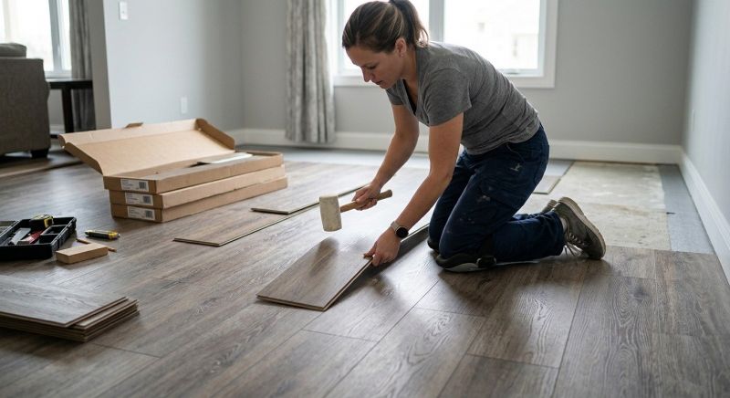 Vinyl Plank Floor Installation in Howard County, MD