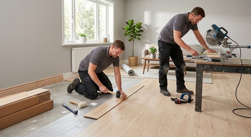 Wood Laminate Installation in Howard County, MD